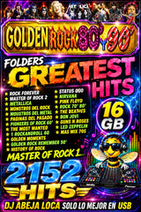 GOLDEN ROCK  Curated 80-90 Music Collection en USB